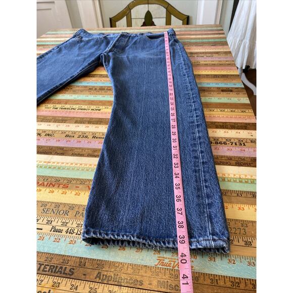 LEVIS Mens 501 Denim 38 X 30 Button Fly Jean Med Wash Classic Relaxed Levi's - Picture 9 of 14